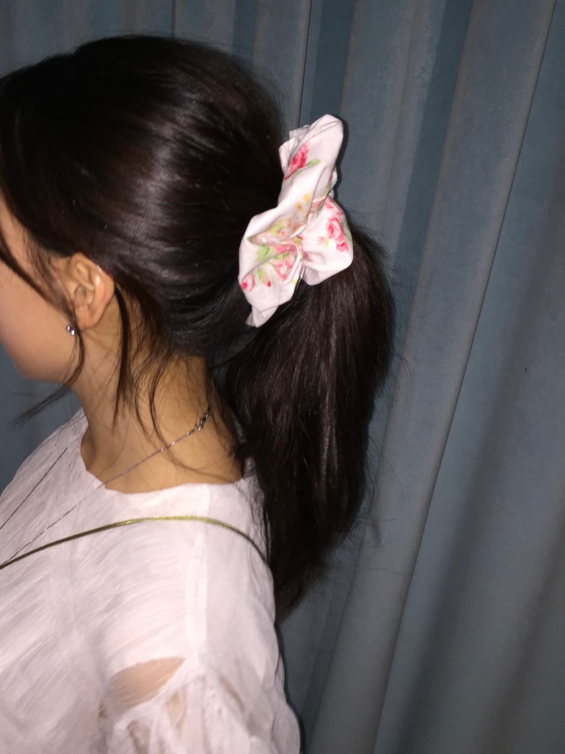 핸드메이드 플라워 스크런치 상품이미지4