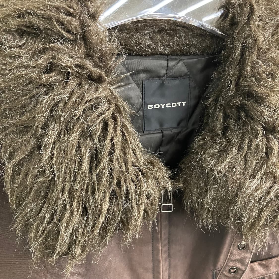 보이콧 브라운 코튼 퍼 자켓 3 상품이미지3