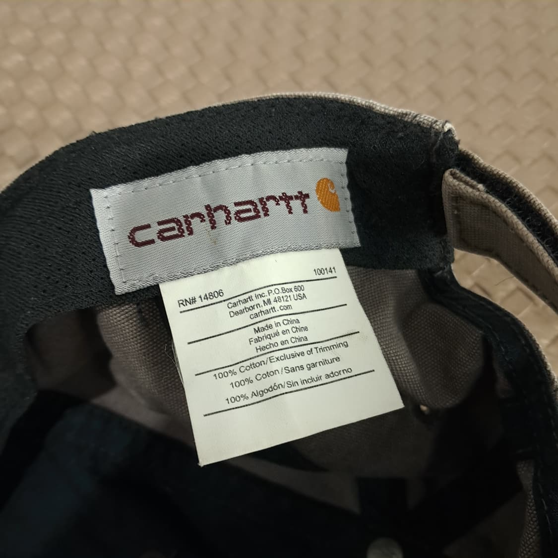 칼하트 오데사 샌드스톤 워시드 코튼 레더 패치 볼캡 P2023 상품이미지7