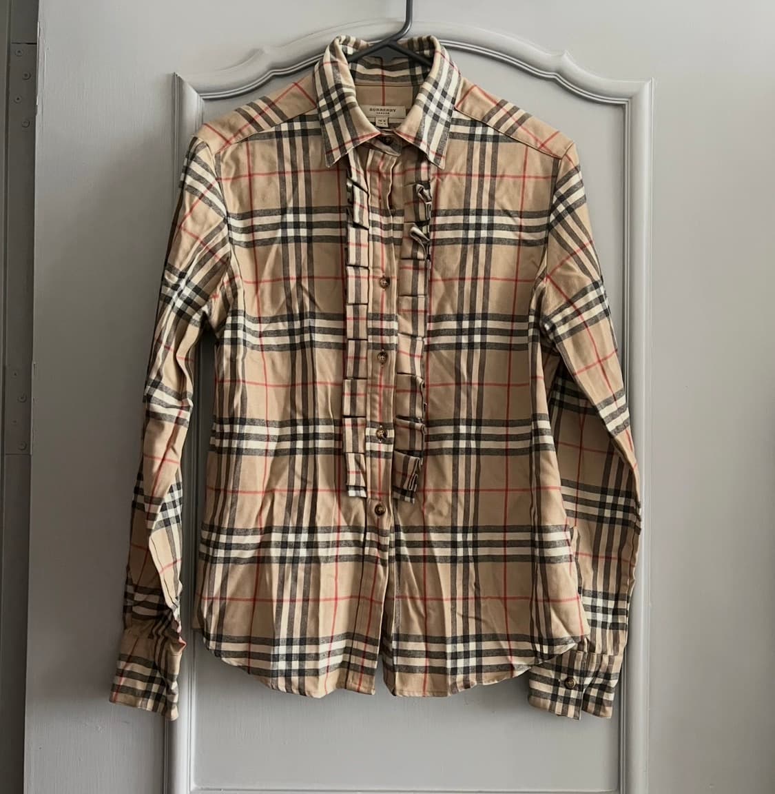 버버리 키즈 프릴 셔츠 UK12 성인44-55가능 상품이미지1