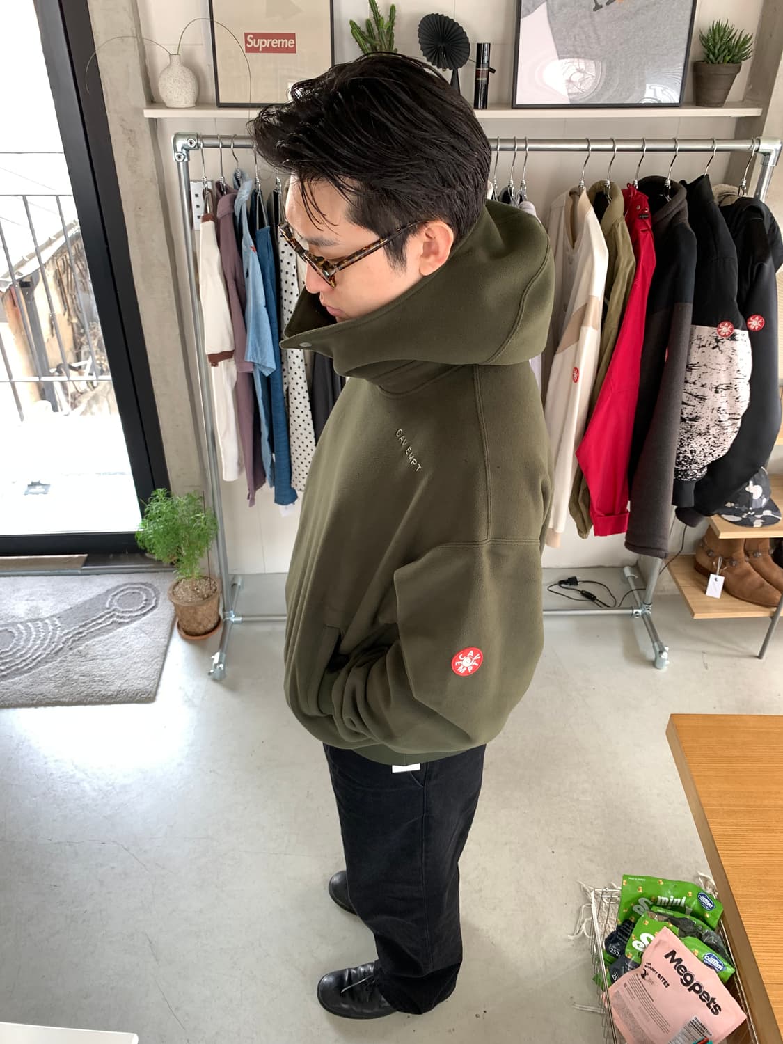 Cavempt 카브엠트 넥 플랩 후디 상품이미지1