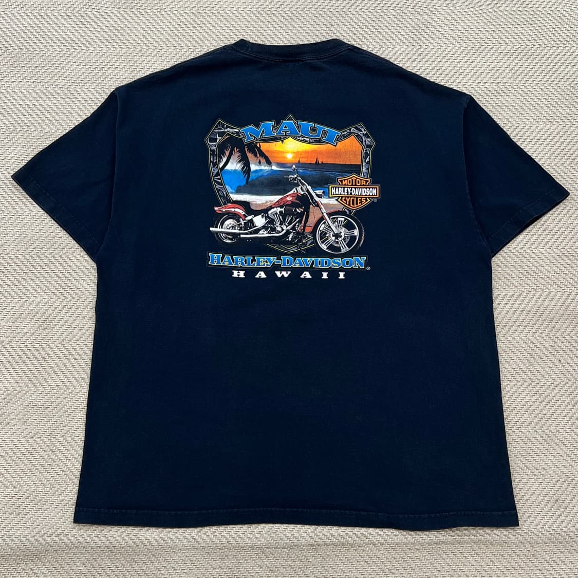할리데이비슨 하와이 프린팅 반팔티 r3113 상품이미지2