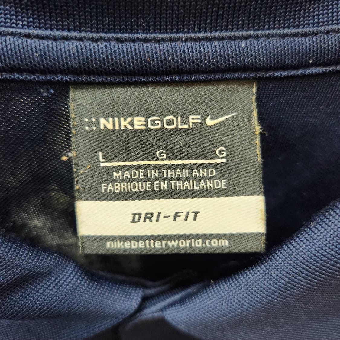 나이키 골프 드라이핏 로고자수 반팔카라 L(XL) 상품이미지5