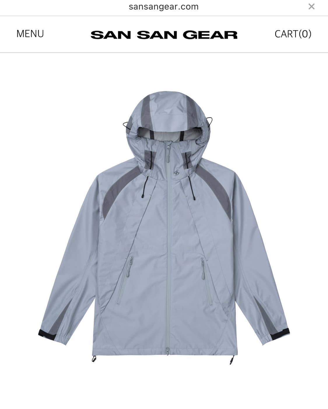 WIND SHIELDED JACKET [ICE GREY] 상품이미지2