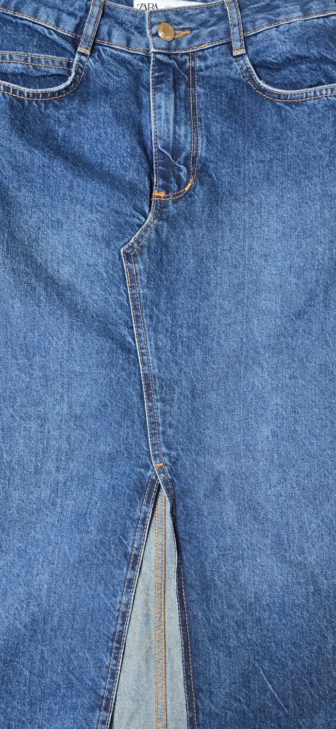 자라 데님 롱 스커트 XS 상품이미지4