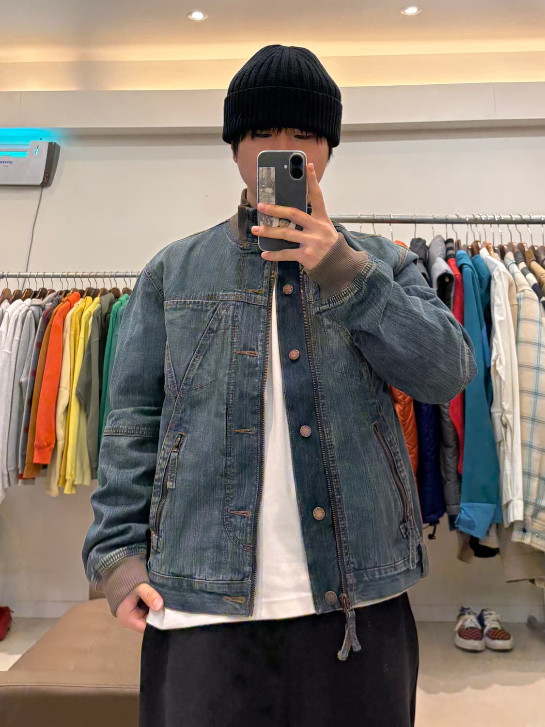 알마니 스티치 투웨이 데님자켓 상품이미지8