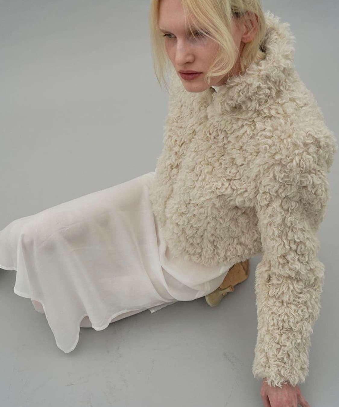 Londonflat 런던플랏 윈터 양모 퍼 자켓 상품이미지1