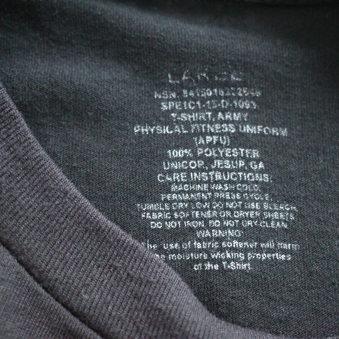 미군 ARMY IPFU 긴팔 트레이닝 티 XL 상품이미지5