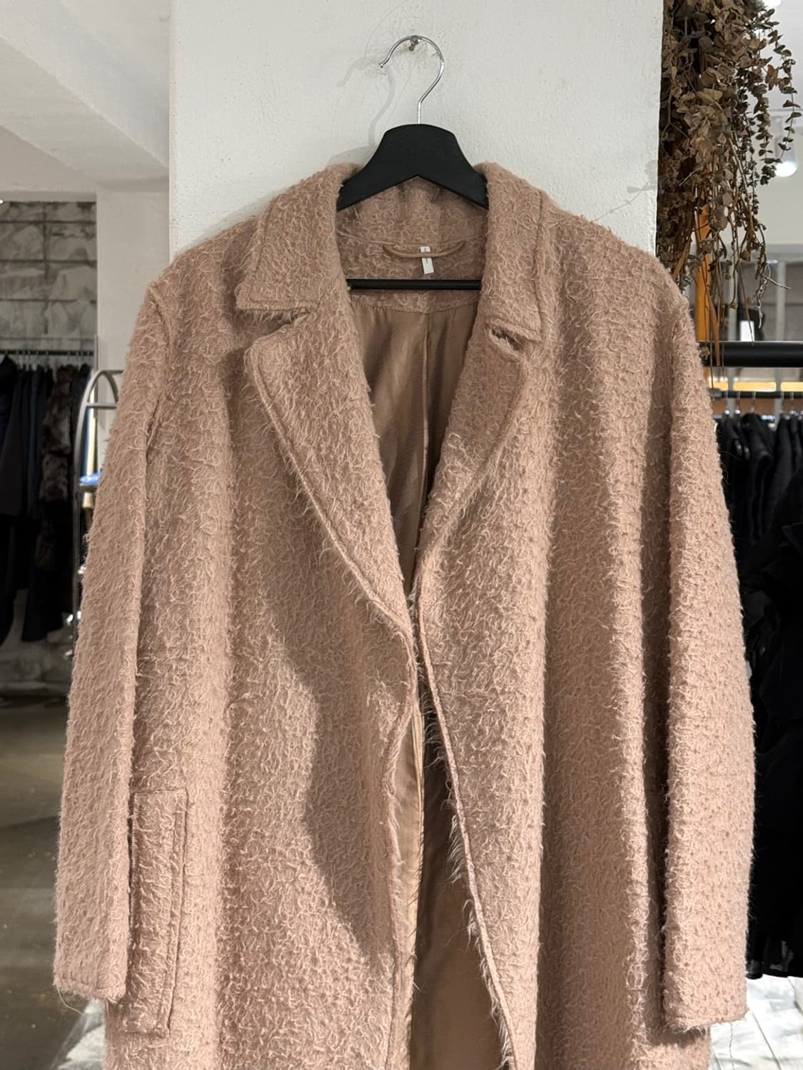 헬무트랭 베이지 부클 알파카 울 코트 상품이미지2