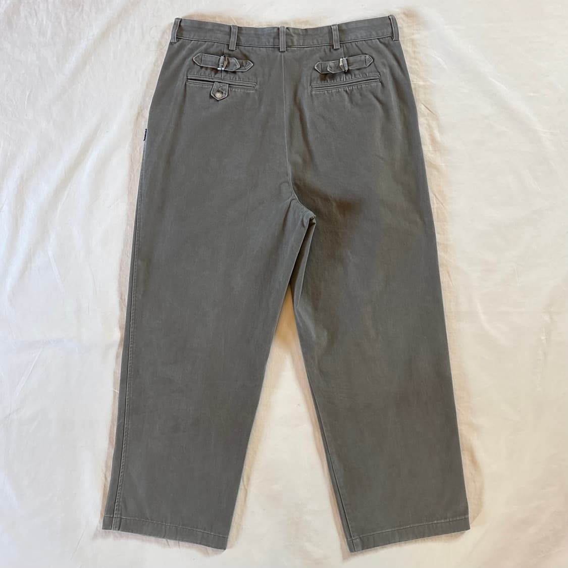 [ 34 ] 90s 폴로 랄프로렌 더블 스트랩 투턱 치노 코튼 팬츠 상품이미지8