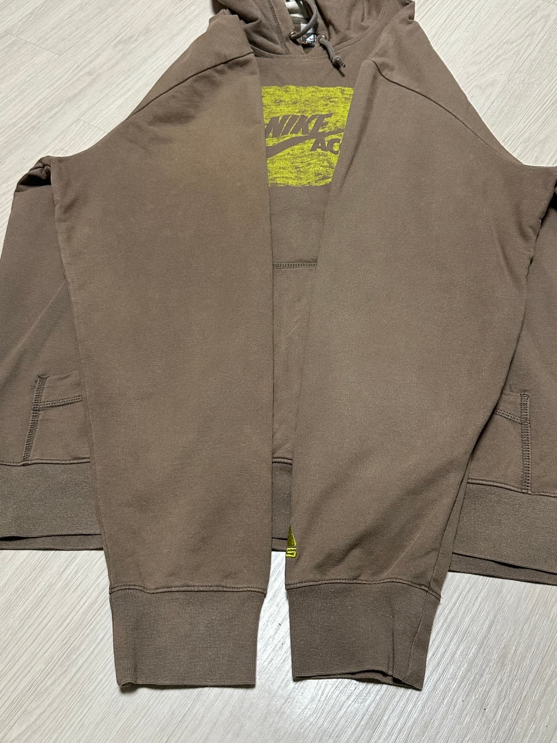 희귀) 00's 나이키 ACG 올드스쿨 박스로고 후드티 브라운 상품이미지9