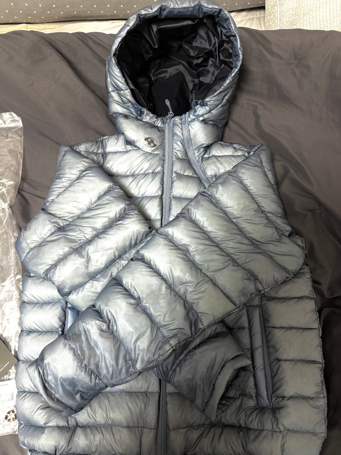 (1)산산기어 25fw 경량패딩 네이비 상품이미지2