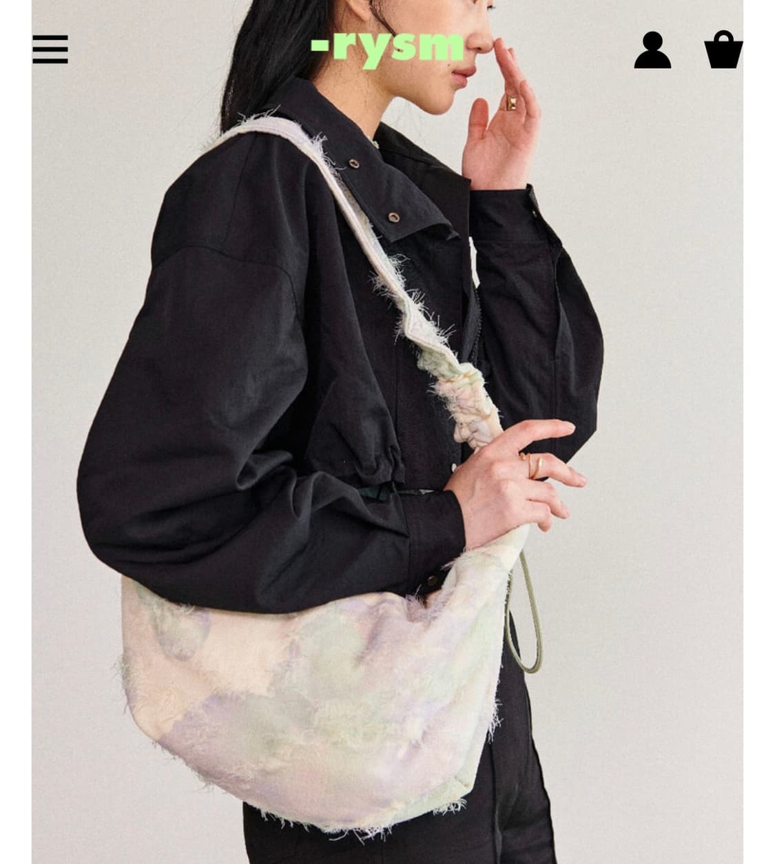 Porcelain bag (Medium) - Purple Green 상품이미지3