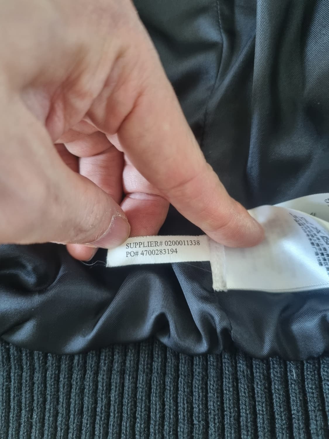 폴로 데님앤서플라이 블랙 바시티 자켓 m 상품이미지5