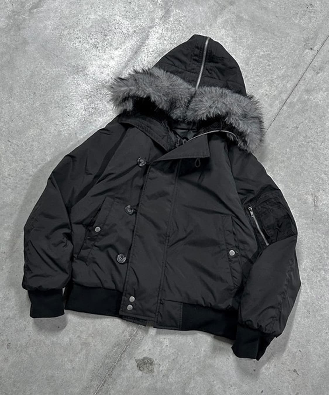 MandO 플라이트 퍼 후드 봄버 상품이미지3