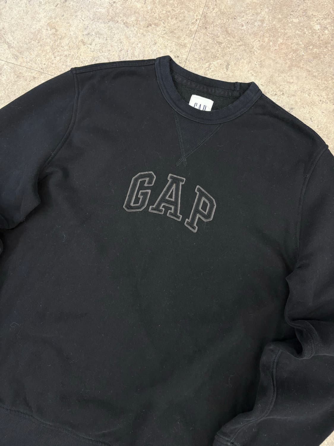 GAP 기모 맨투맨 블랙 #csz03 상품이미지2