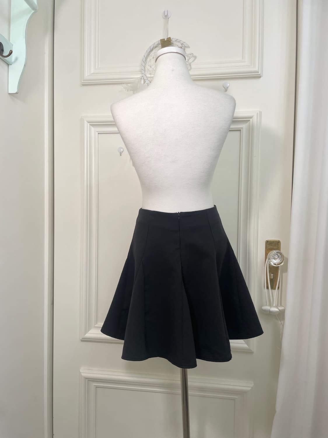 black flare basic skirt(size-M) 상품이미지3