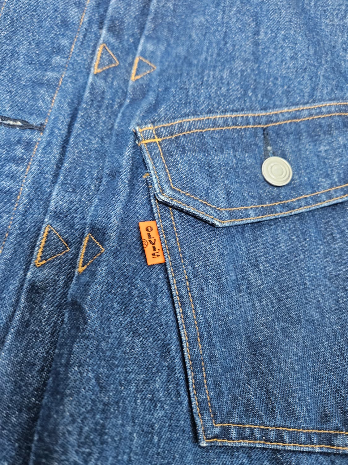 올리브드랩서비스 페이크 세일러 데님자켓 상품이미지3