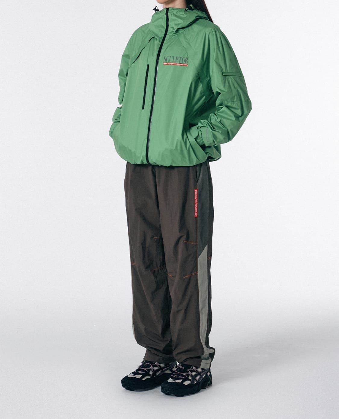 스컬프터 팬츠 브라운 Three Block Pants 상품이미지1