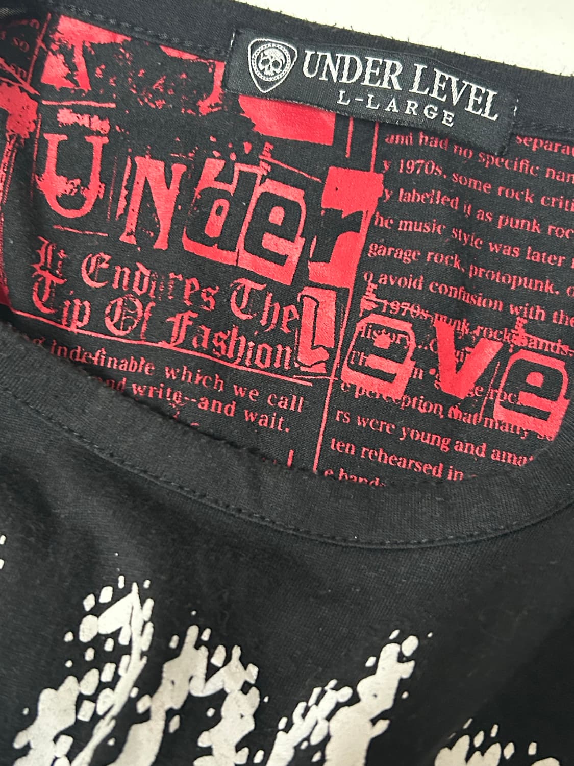 Under level 펑크 프린팅 롱슬리브 상품이미지3