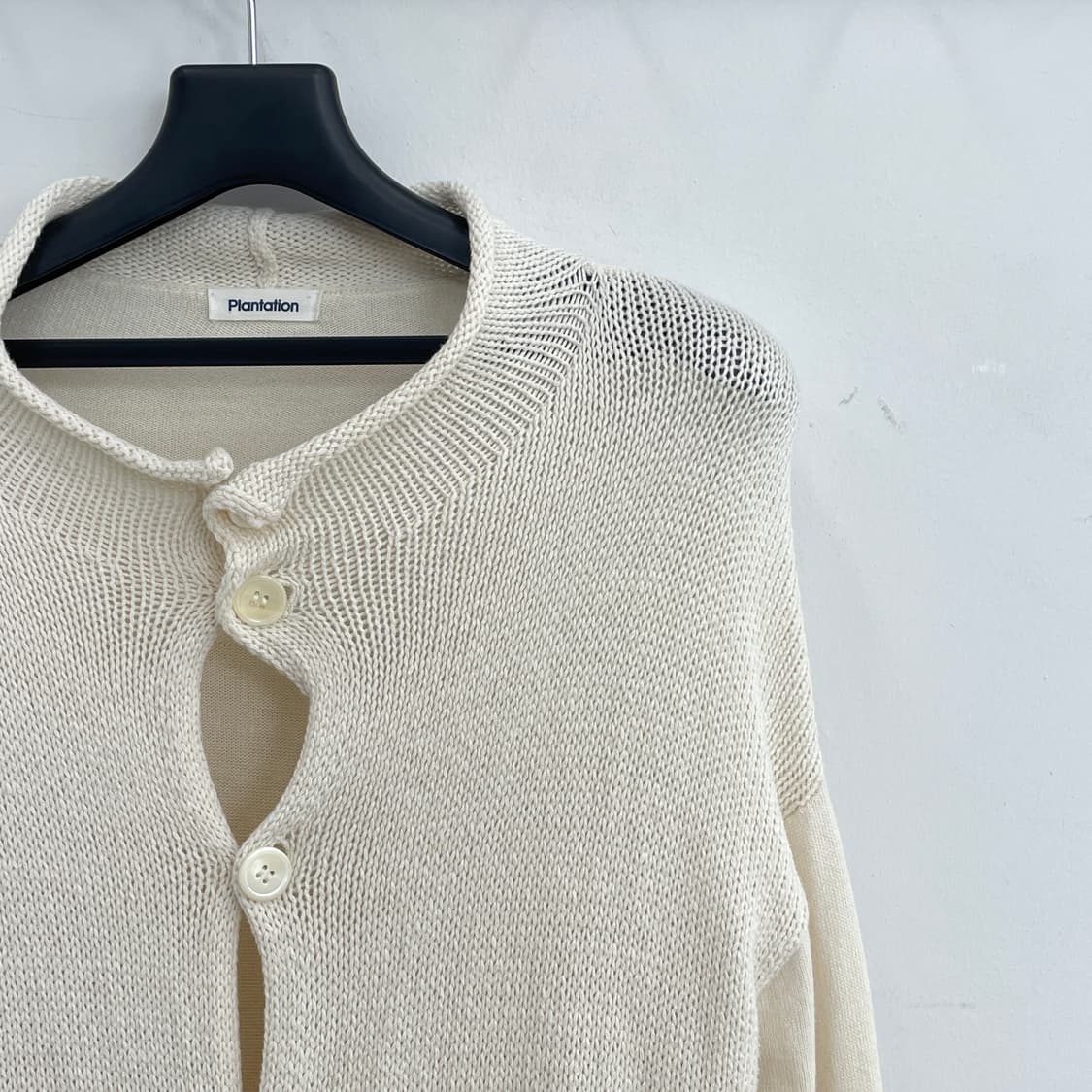 이세이미야케 플랜테이션 여성55-66 아이보리 가디건 상품이미지2