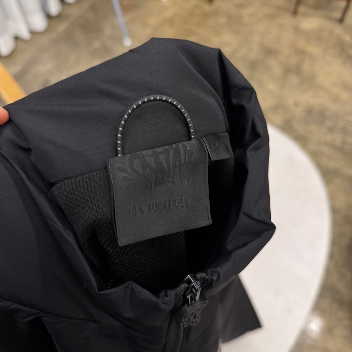 Synaworld 시나월드 트랙자켓 바람막이 올블랙 상품이미지5