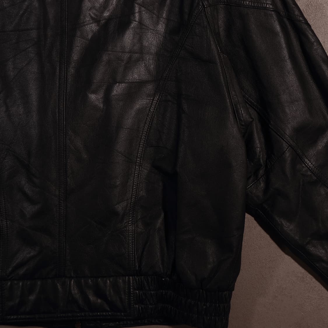 90s 빈티지 레더 봄버 라이더 자켓 상품이미지5