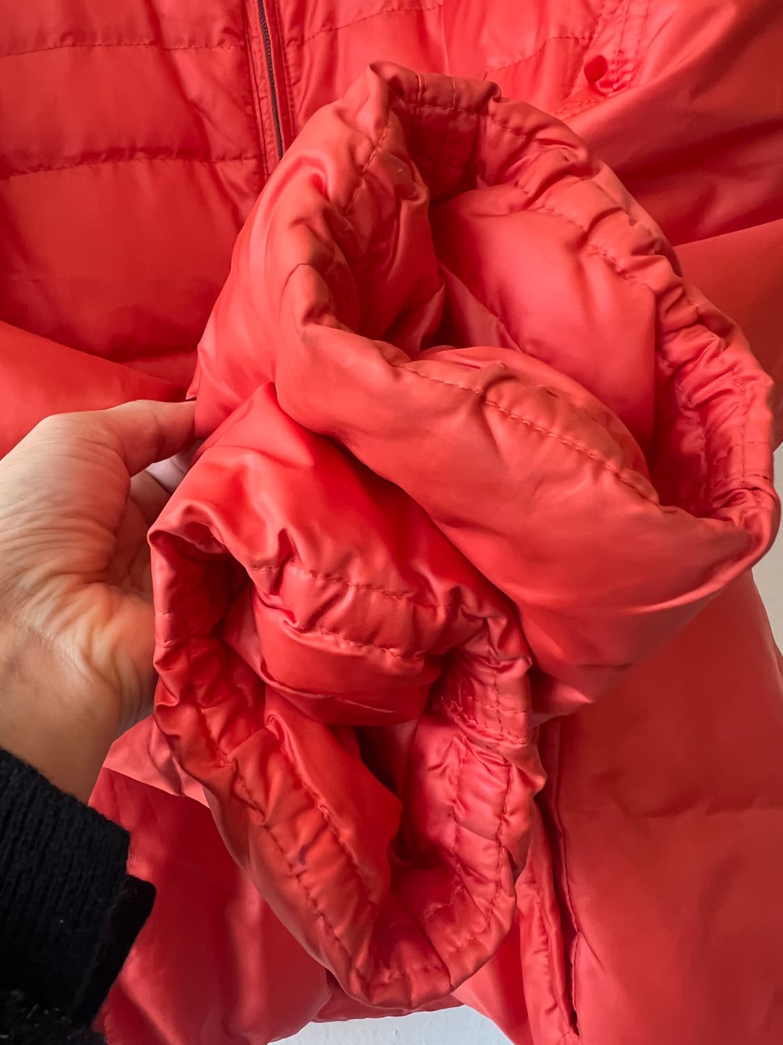 보그너 여성 오렌지레드 덕다운패딩점퍼 간절기패딩 상품이미지4