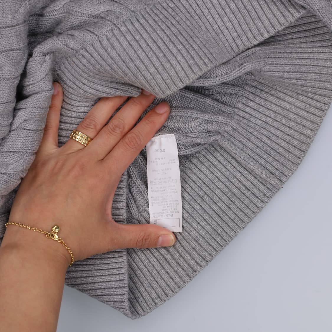 95 폴로클럽 케이블 니트 0429H 상품이미지5