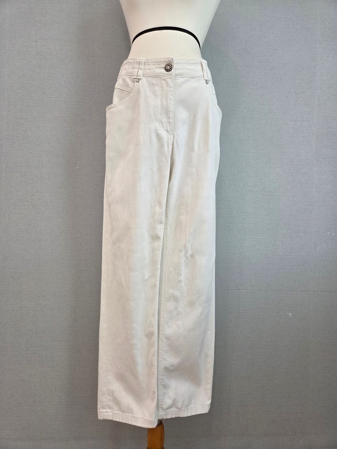 타임 화이트진 청바지 상품이미지1