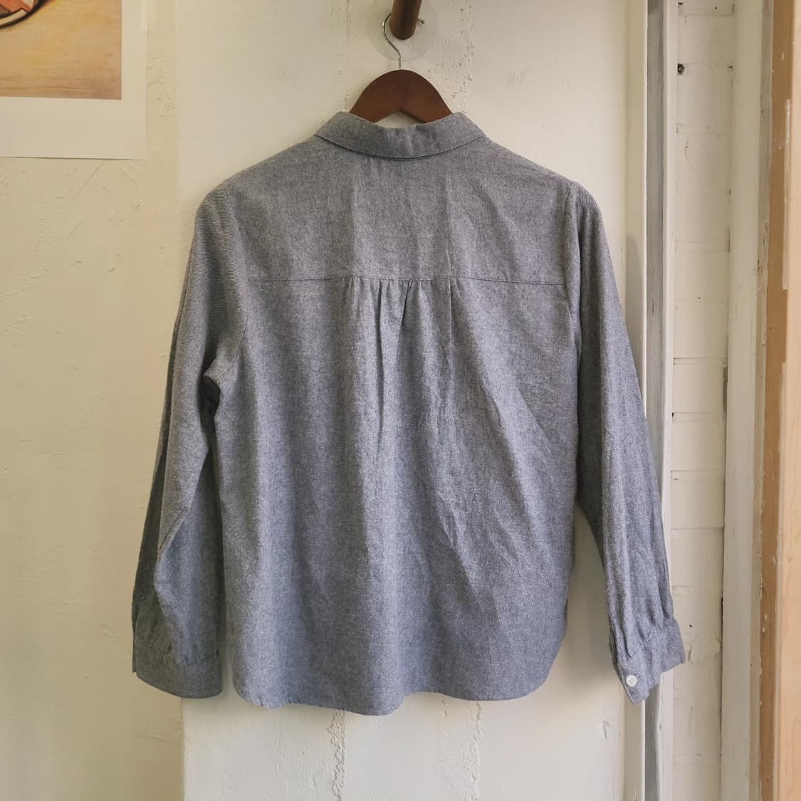 사만사모스2 플란넬 연청 블라우스 상품이미지5