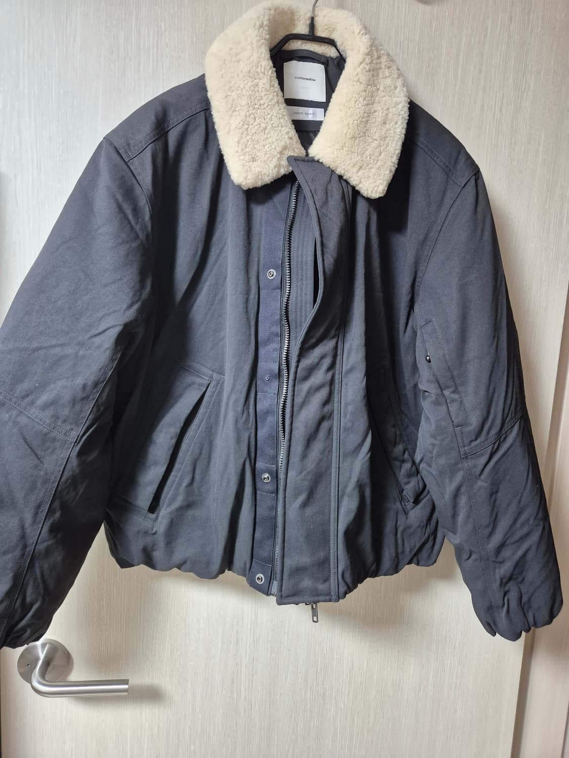 (24년) 커스텀멜로우 양모퍼카라 다운 블루종 95 상품이미지3