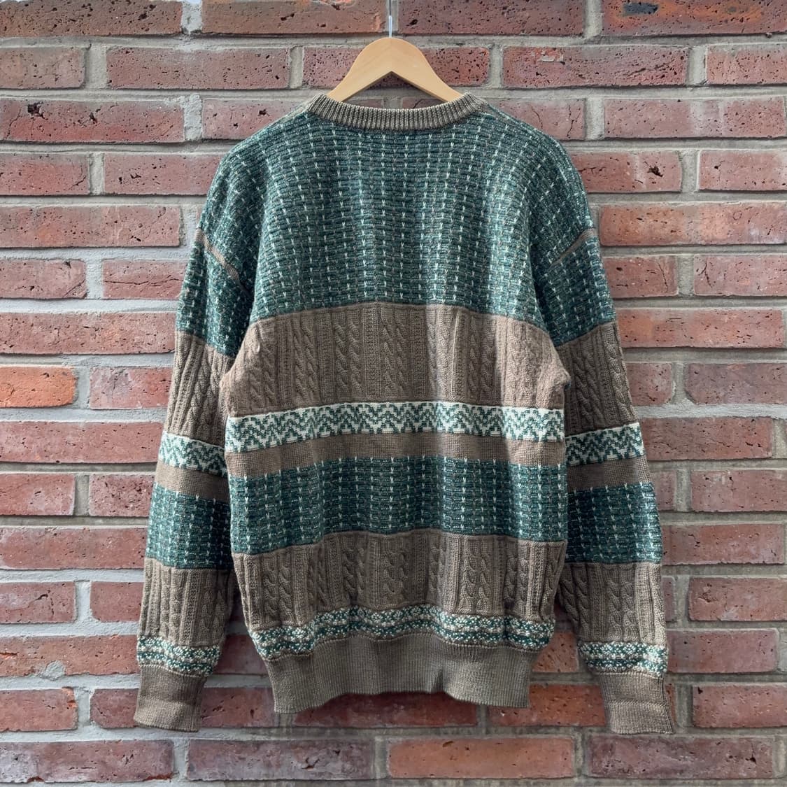 스파리오 패턴 니트 스웨터 (일본 생산) 상품이미지5