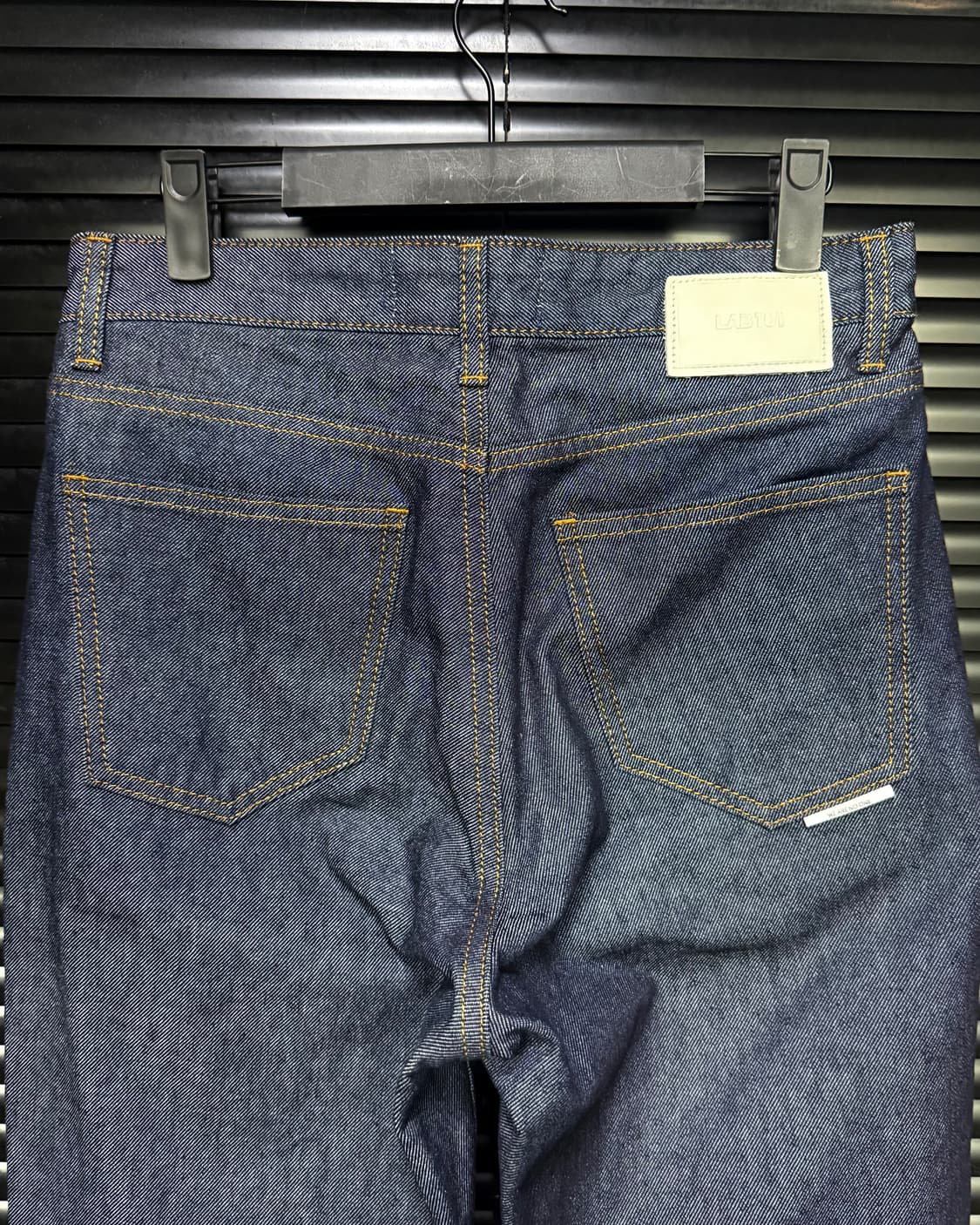 LAB101 인디고 생지 데님 스트레이트 일자핏 팬츠 30 다크 블루 상품이미지1
