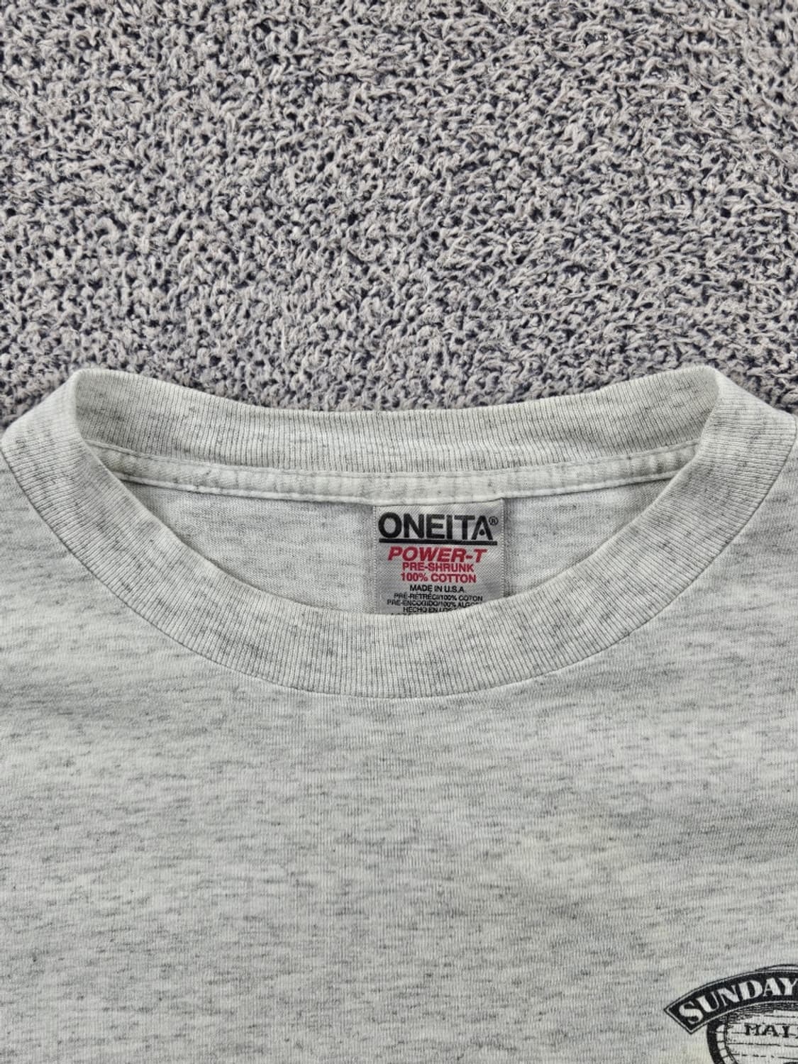90's USA 오네이타 썬데이리버 싱글스티치 롱슬리브 (L)/11356 상품이미지7