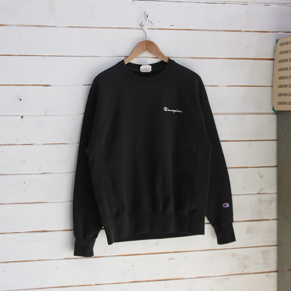 (착용컷) Champion 리버스 위브 스웻 셔츠 (남성용 100) 상품이미지3