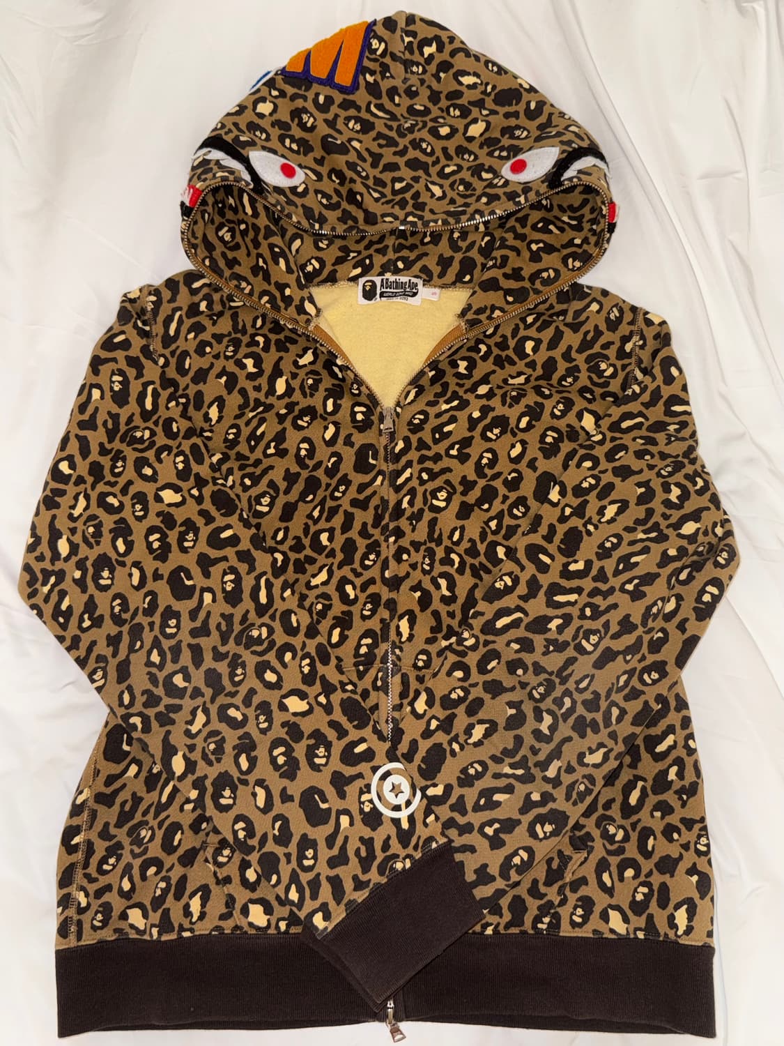 희귀 👑) 베이프 레오파드 호피 샤크 후드집업 상품이미지5