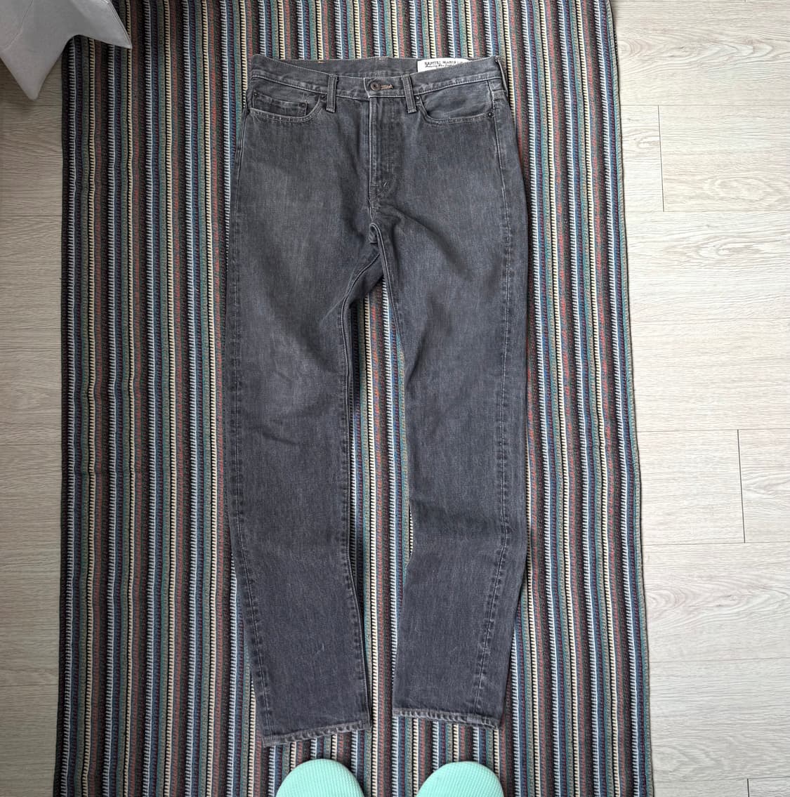 캐피탈 흑청 데님 팬츠 상품이미지3