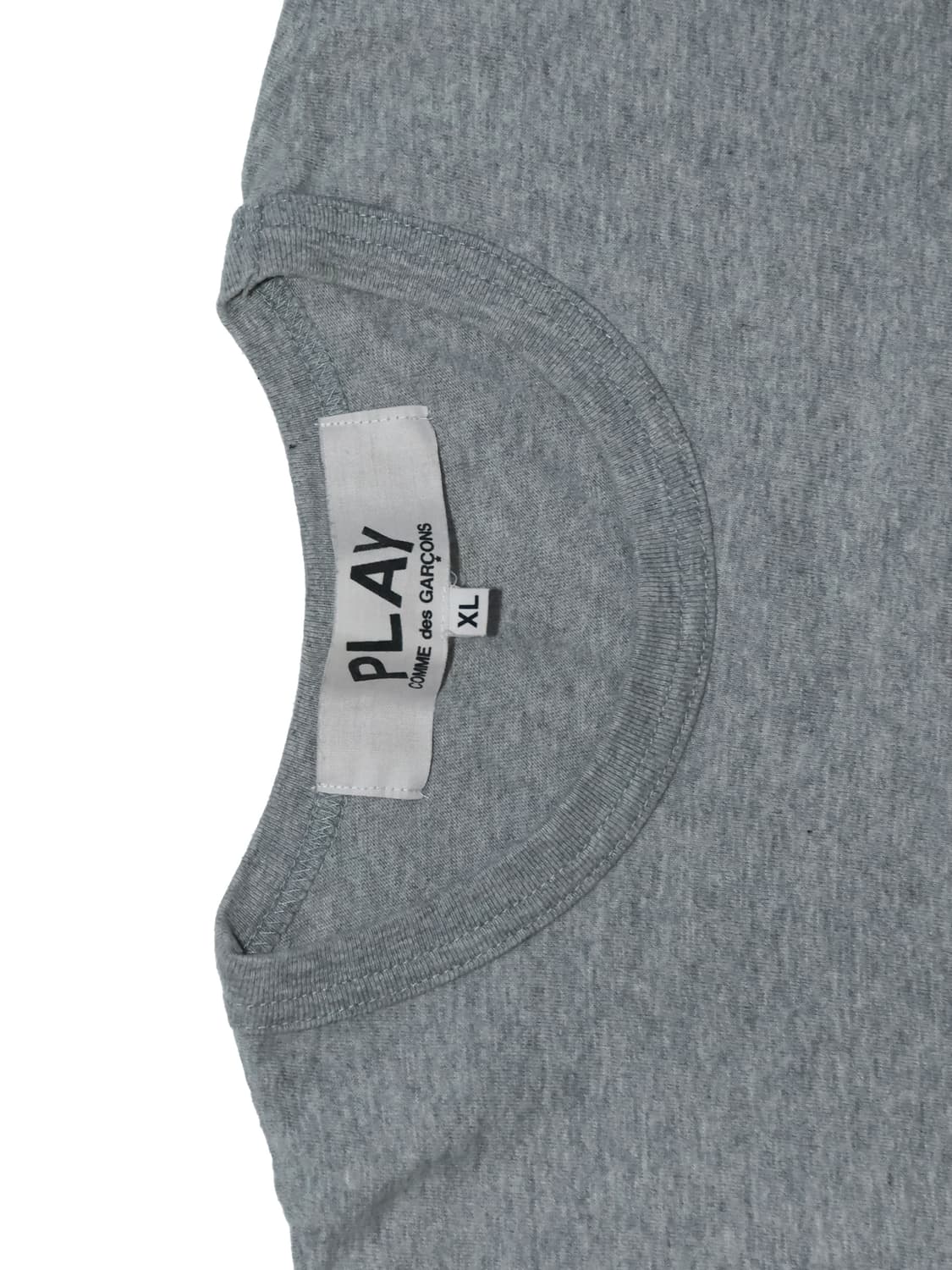 [정품]꼼데가르송 플레이 로고 반팔 티셔츠 그레이  XL 상품이미지2