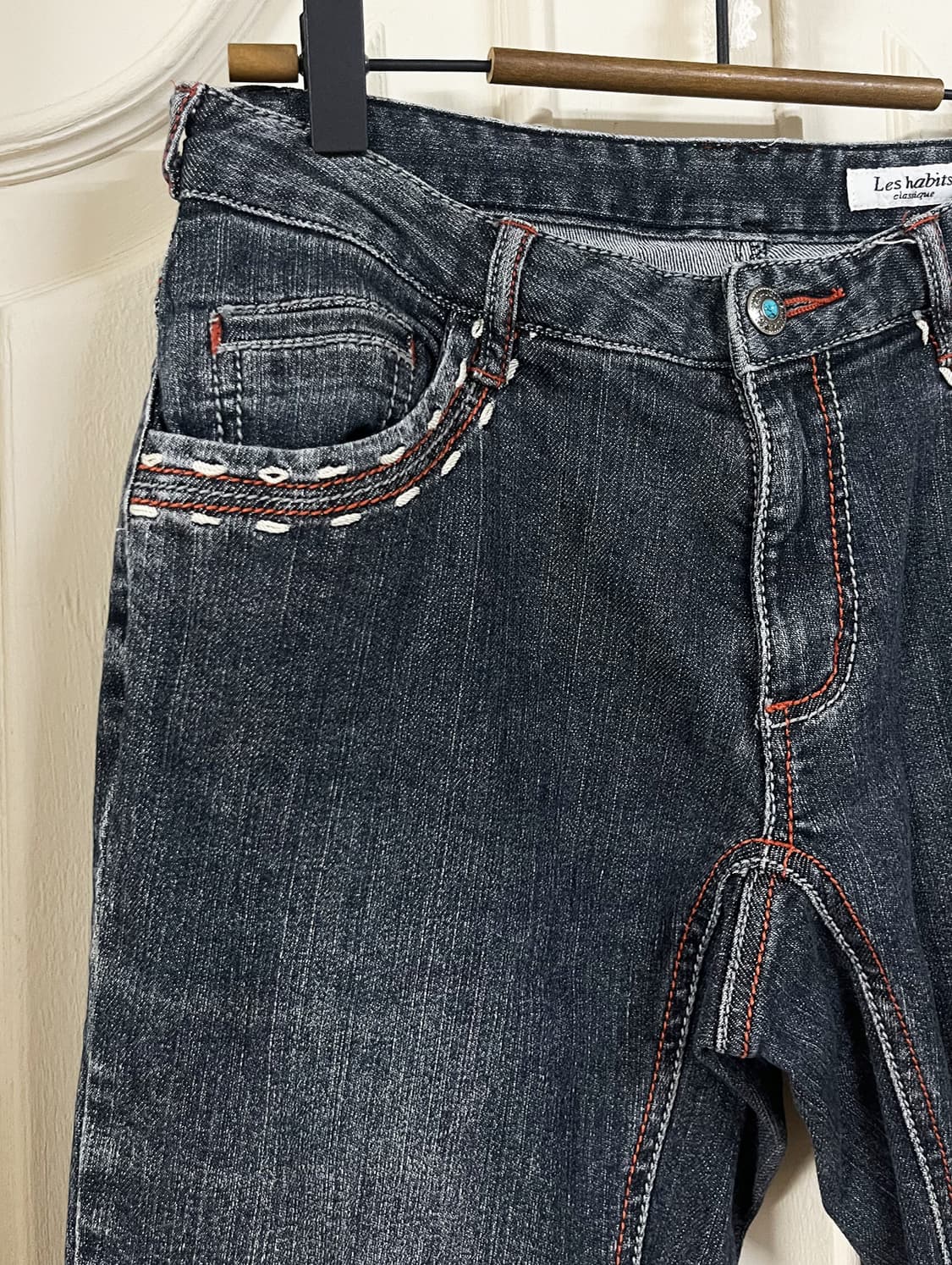 vintage western boot-cut denim pants 상품이미지3