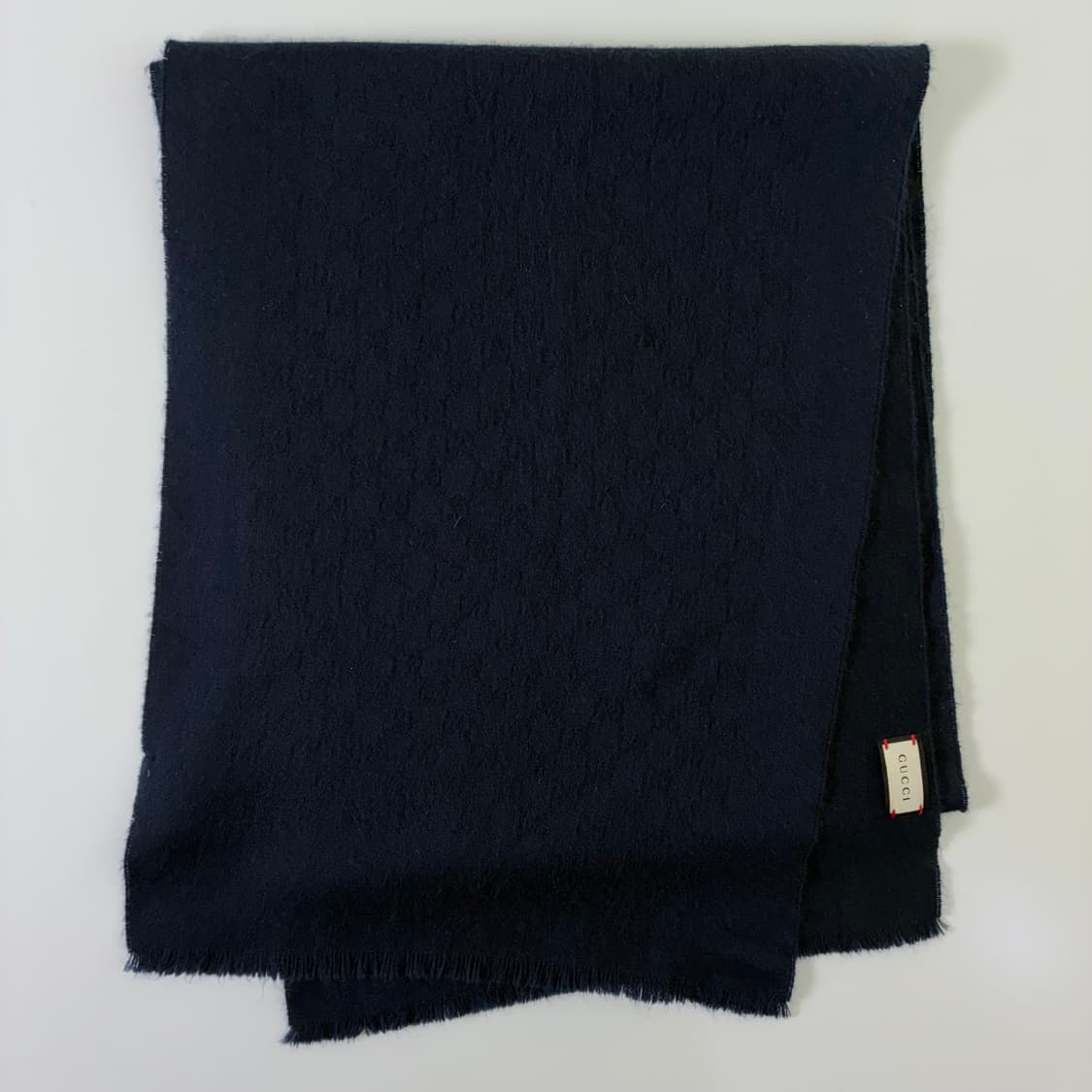 Gucci  구찌 GG 자가드 네이비 울 머플러 상품이미지2
