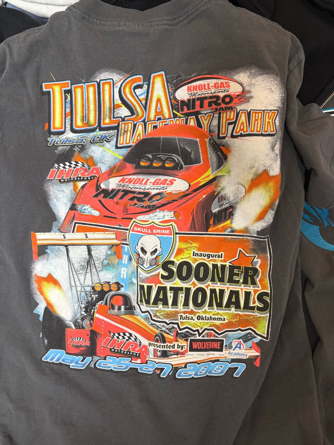 vintage tulsa raceway park shirts M 상품이미지3