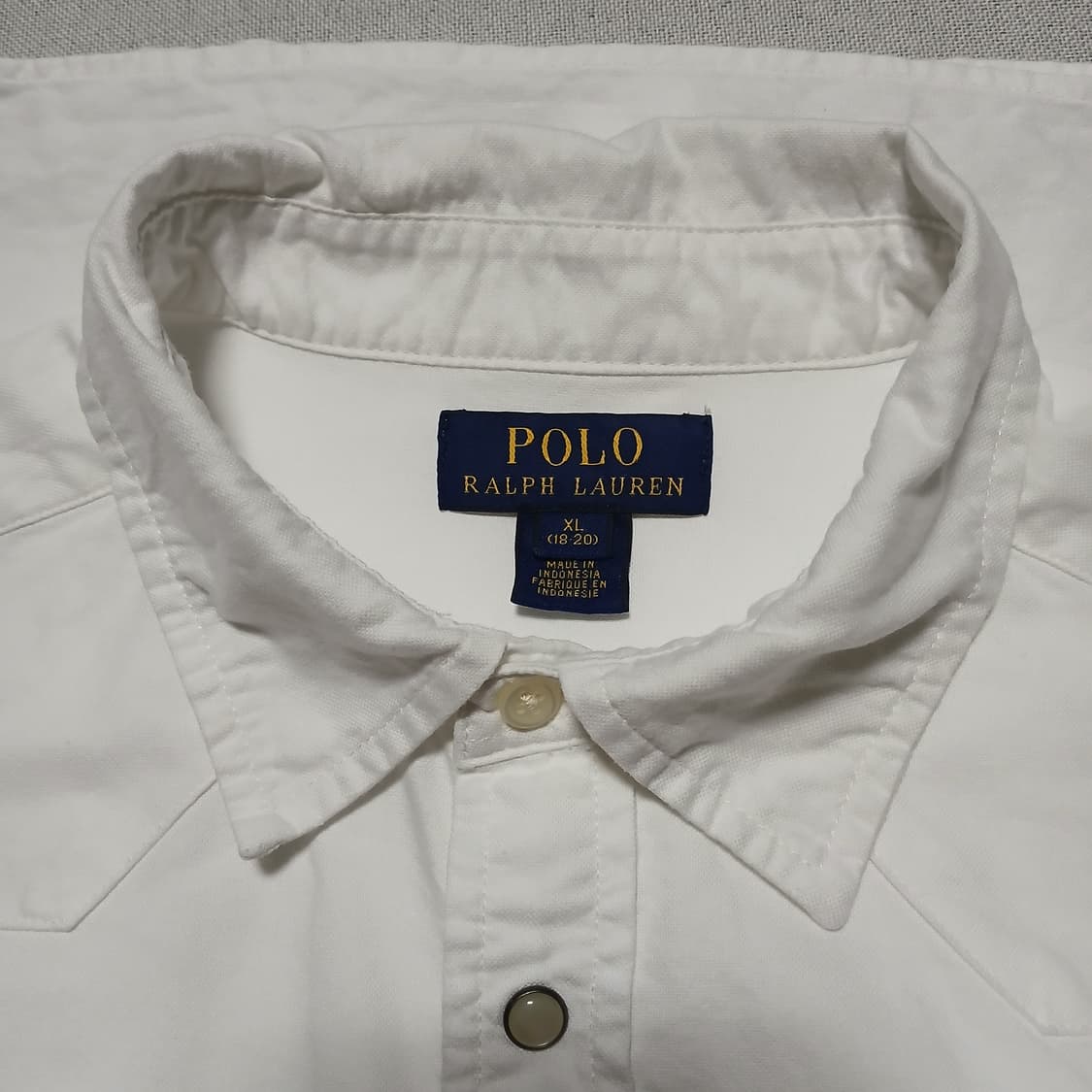 POLO 폴로 웨스턴 반팔 셔츠 화이트 빈티지 남방 상품이미지10