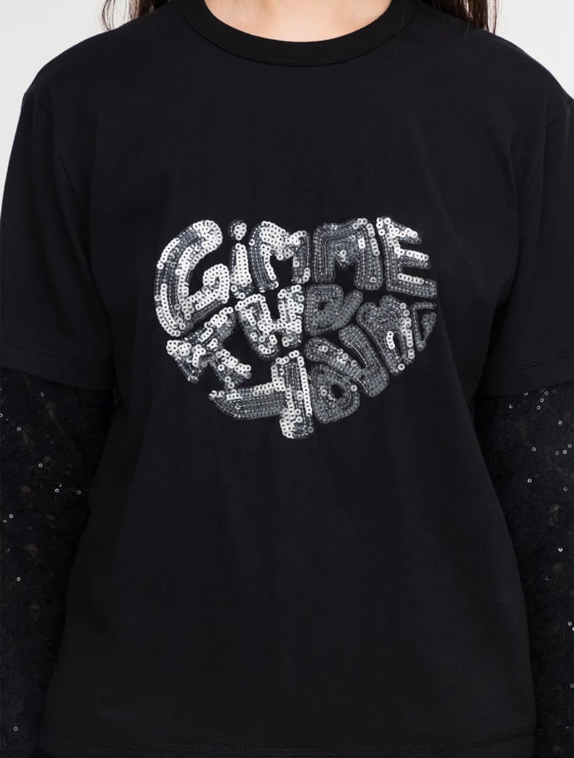 [새상품] 김미더영 G_HEM KNIT T_SHIRT / BLACK 상품이미지6