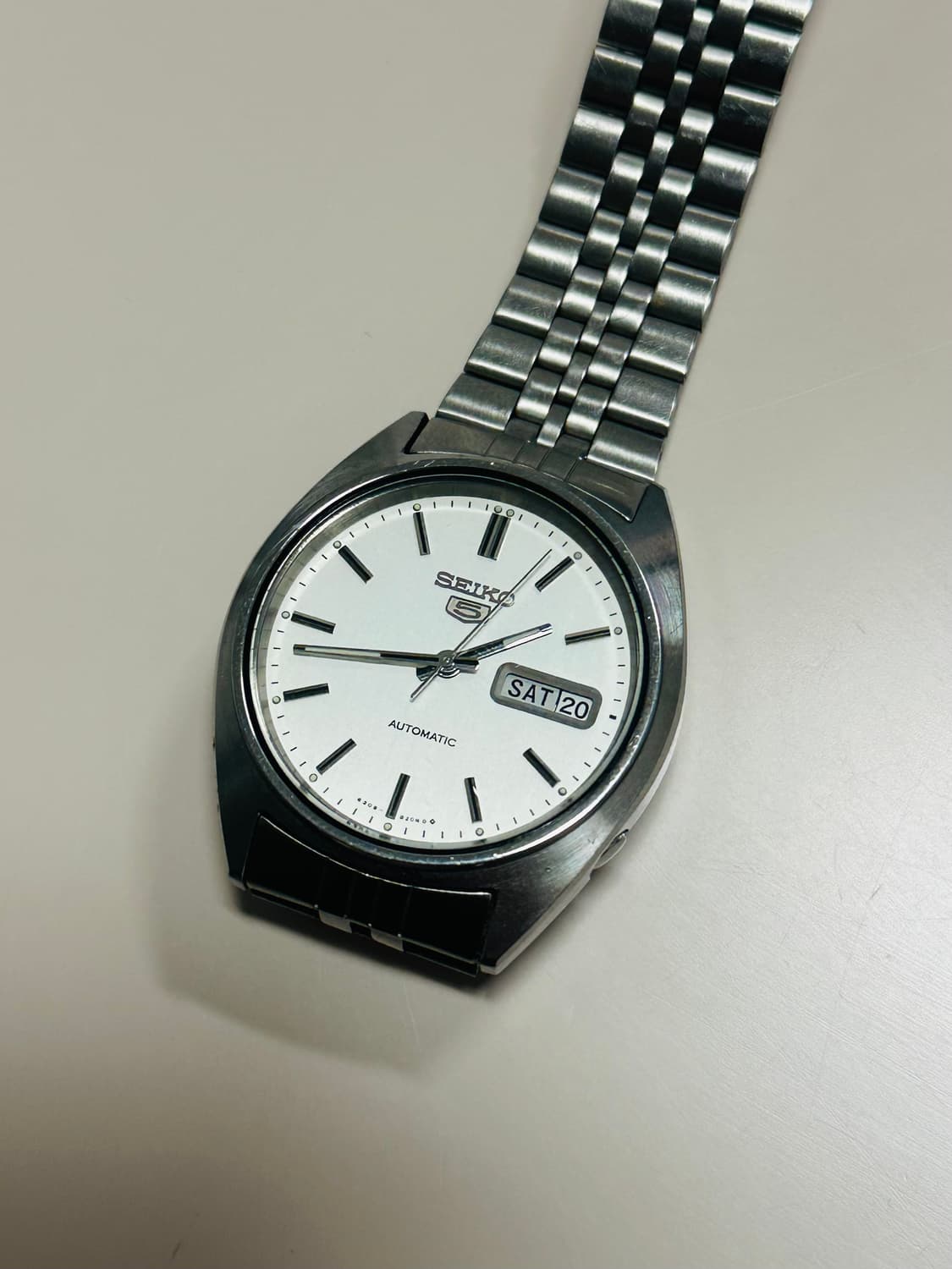 세이코5 데이데이트 오토매틱 실버 상품이미지1