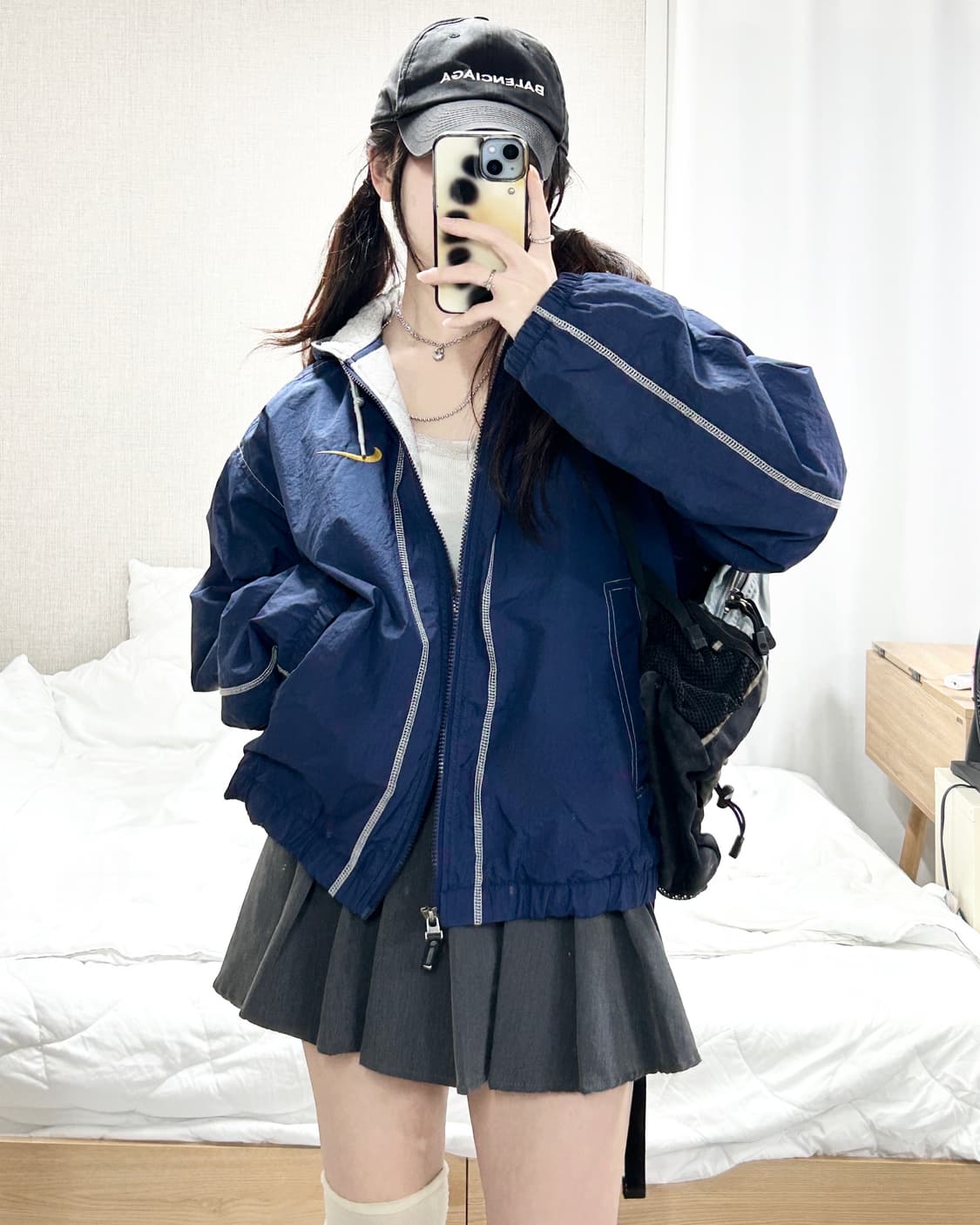 나이키 90‘s 빅스우시 스티치 나일론 자켓 상품이미지3