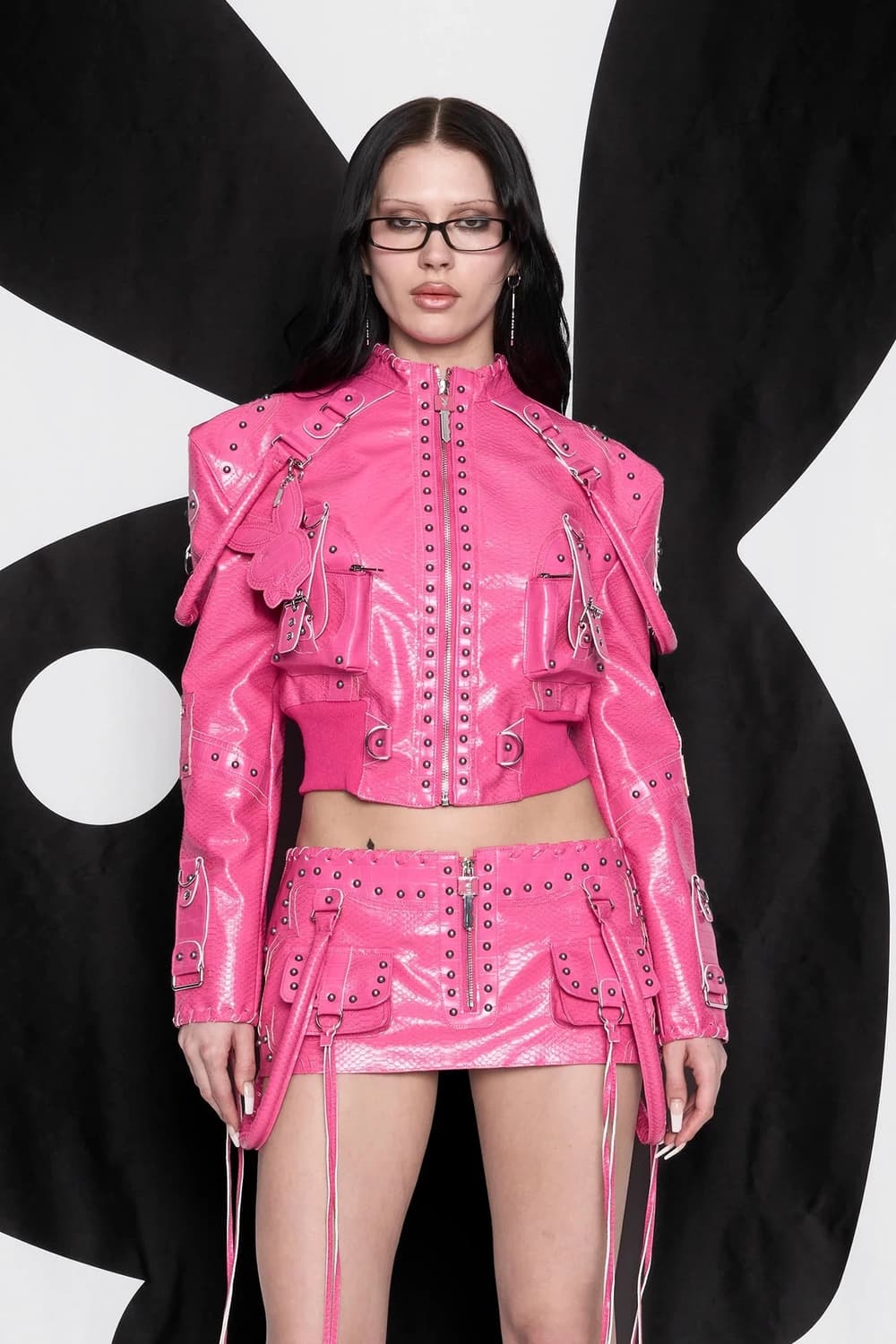 나밀리아 레더 스커트 (os) 상품이미지1