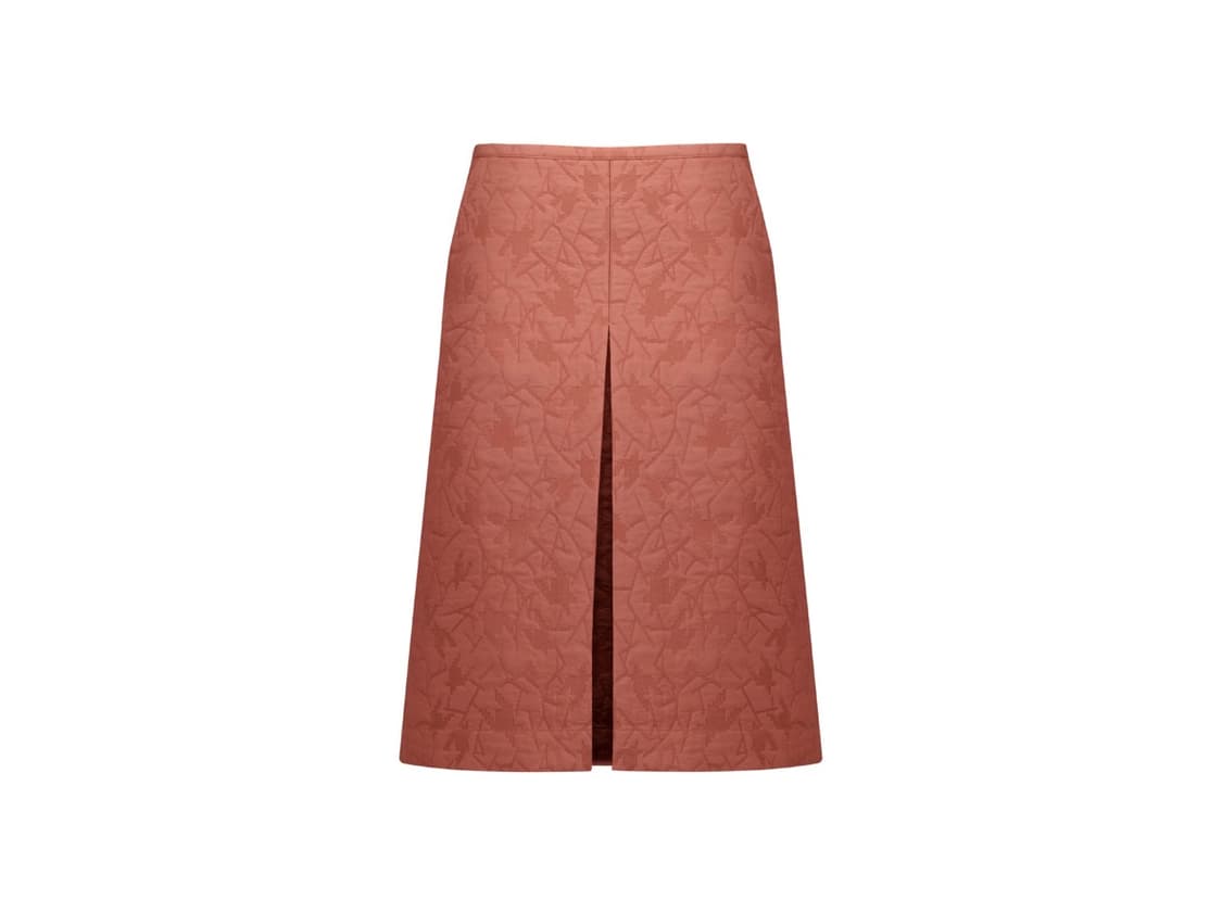 FRONT TUCK MIDI SKIRT (UMBER) 상품이미지1