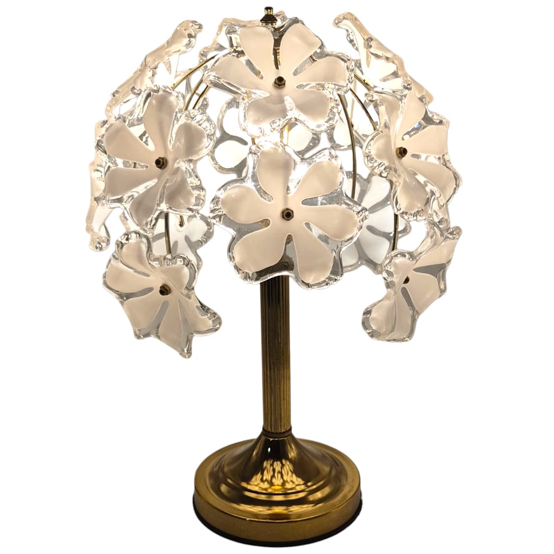 90s 키시마 화이트 부케 꽃잎 나무 램프 상품이미지1