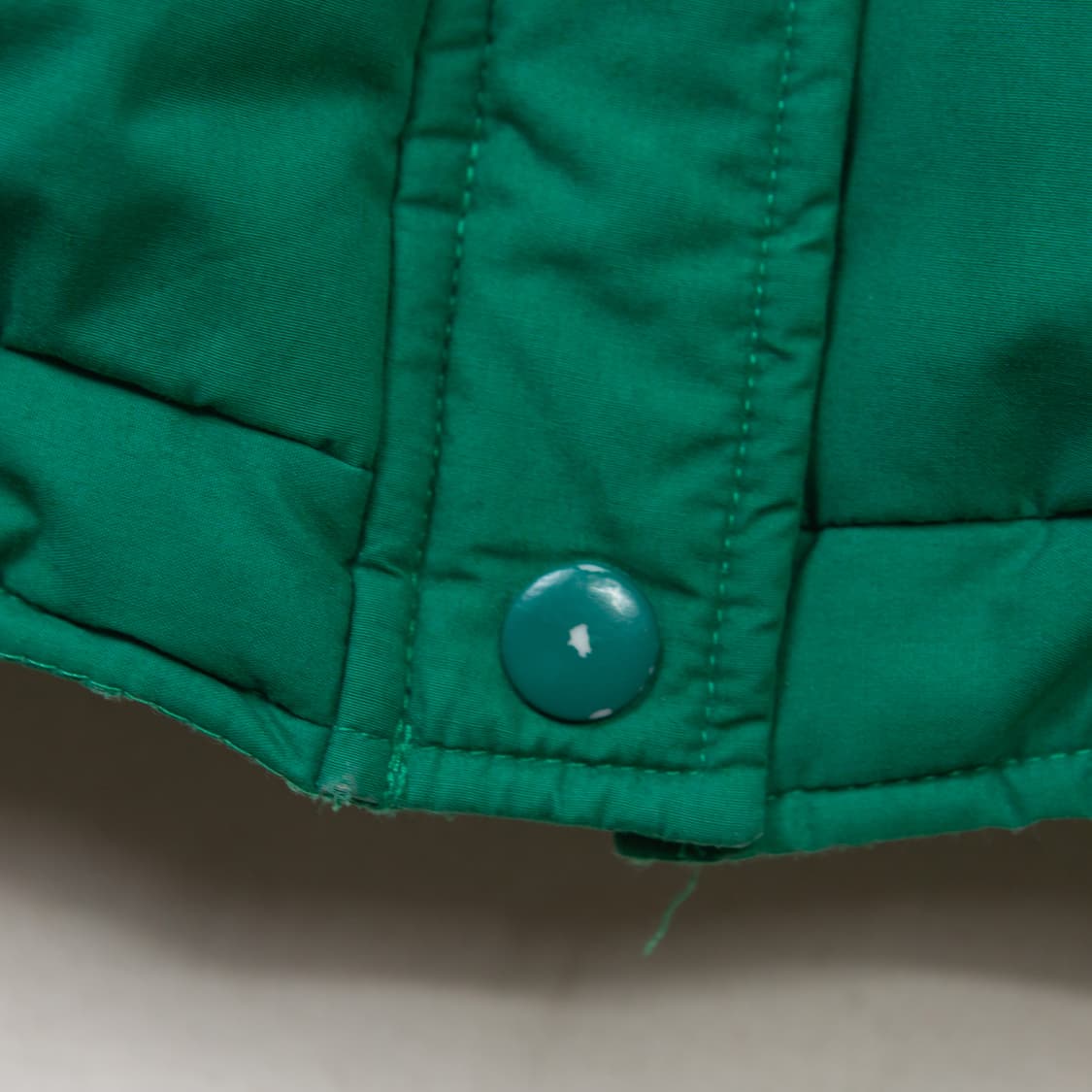 90s 라코스테 오렌지 라인 푸퍼 자켓 그린 상품이미지6